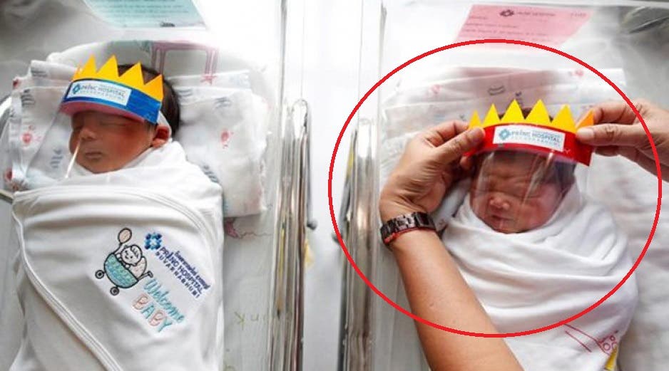 Video: Colocan pequeñas máscaras a bebés recién nacidos para protegerlos del coronavirus
