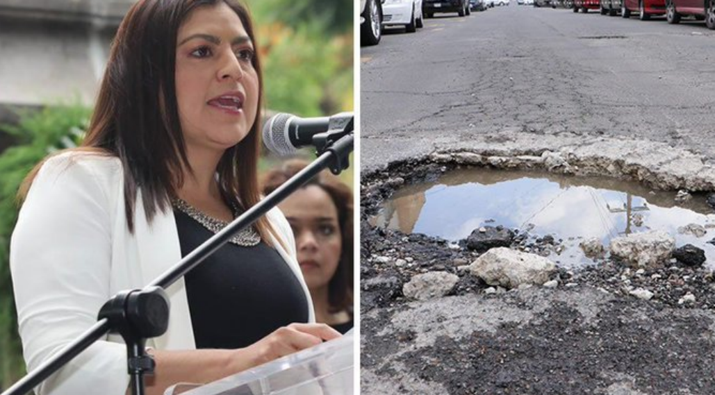 Claudia Rivera dice que los baches en Puebla son un “problema mediático y redes sociales ”