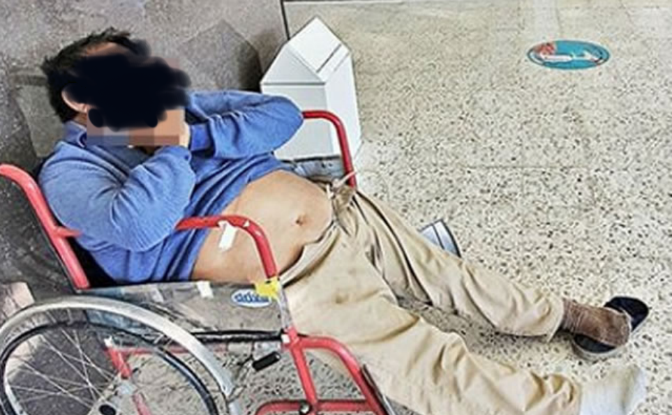 IMSS Deja morir a abuelito en silla de ruedas que no aguantaba el dolor de estómago