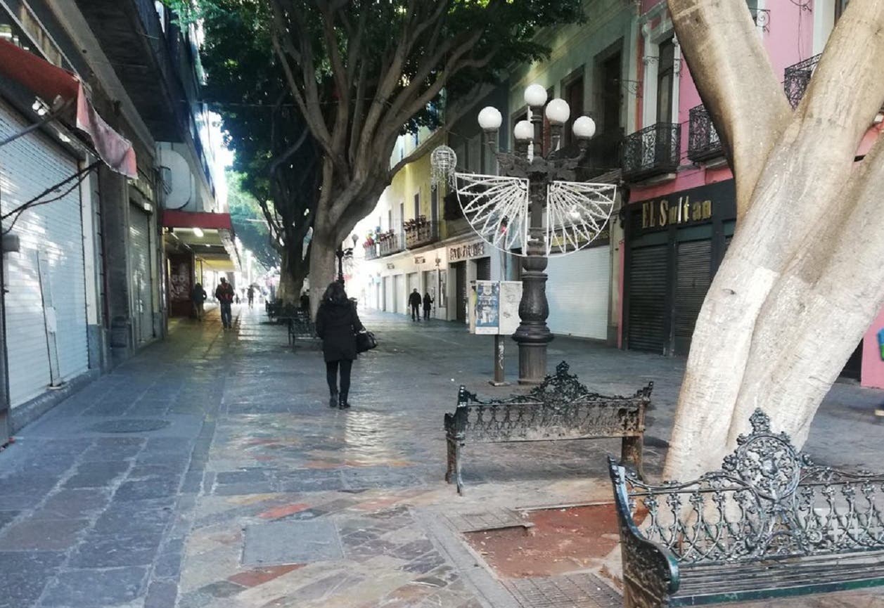 HISÓRICO Centro de Puebla inicia el 2021 sin ambulantes