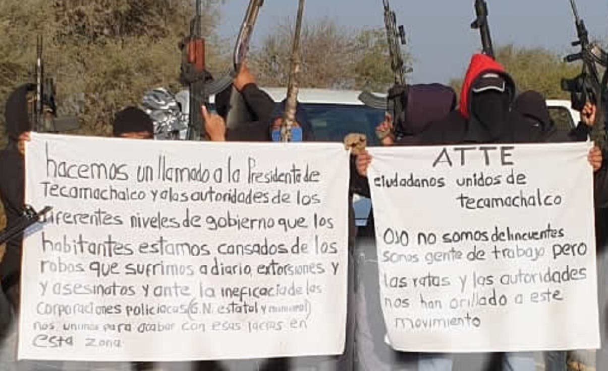 REPORTE Nacen nuevas autodefensas en Tecamachalco ante fracaso en la seguridad del Gobierno de Puebla