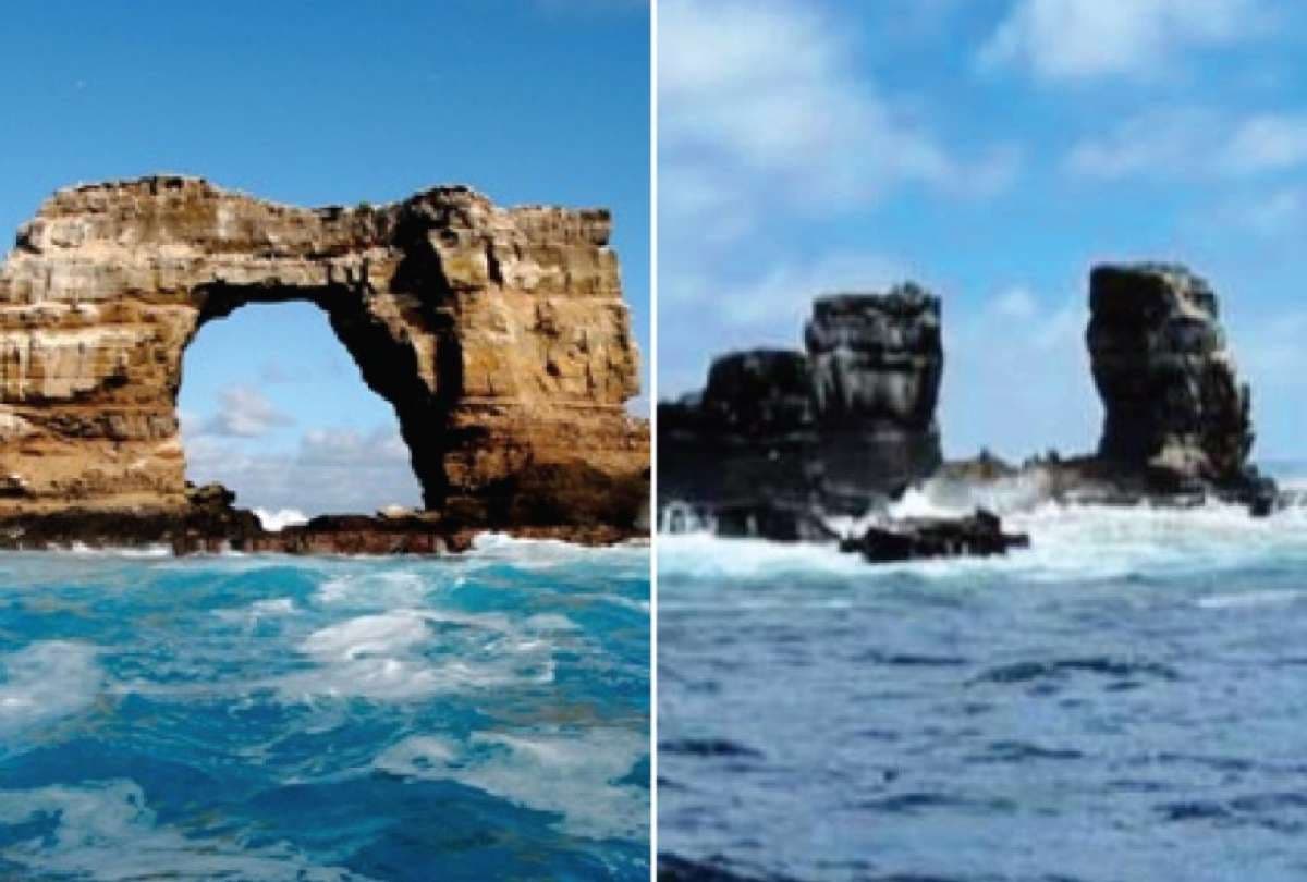 Entérate: Colapsa el Arco de Darwin, icono geológico y turístico de las Galápagos