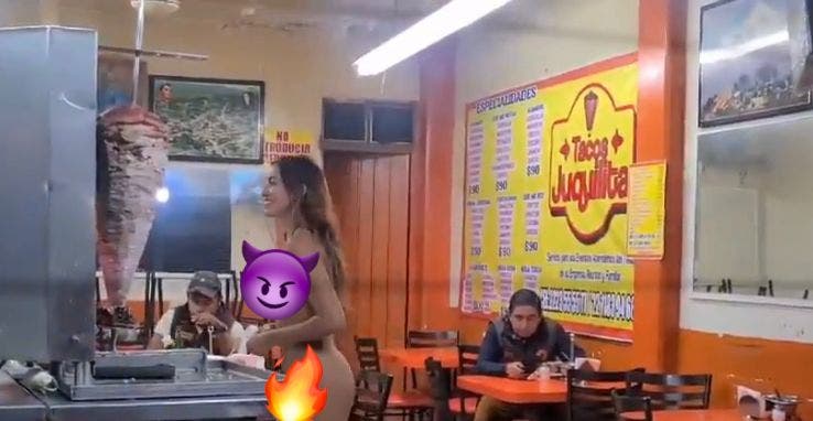 VIDEO Jenifer López, actriz de cine para adultos de 19 años se desnuda en taquería de Puebla y se vuelve VIRAL