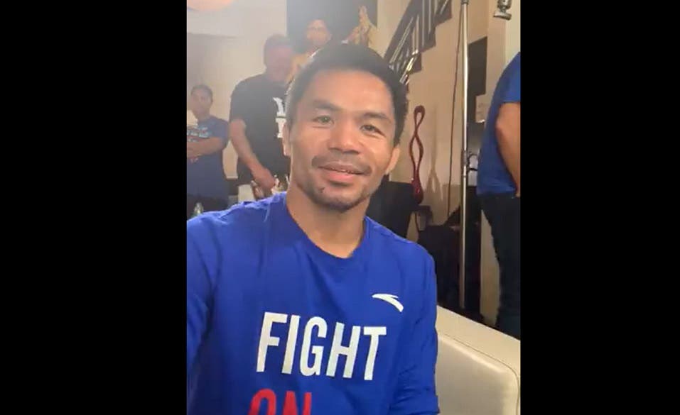 VIDEO: Manny Pacquiao manda saludos a AMLO previo a su pelea