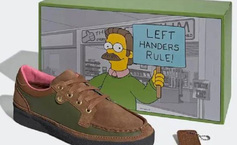 Entérate: Adidas hace homenaje a ‘Los Simpson’ con tenis inspirados en ‘Ned Flanders’