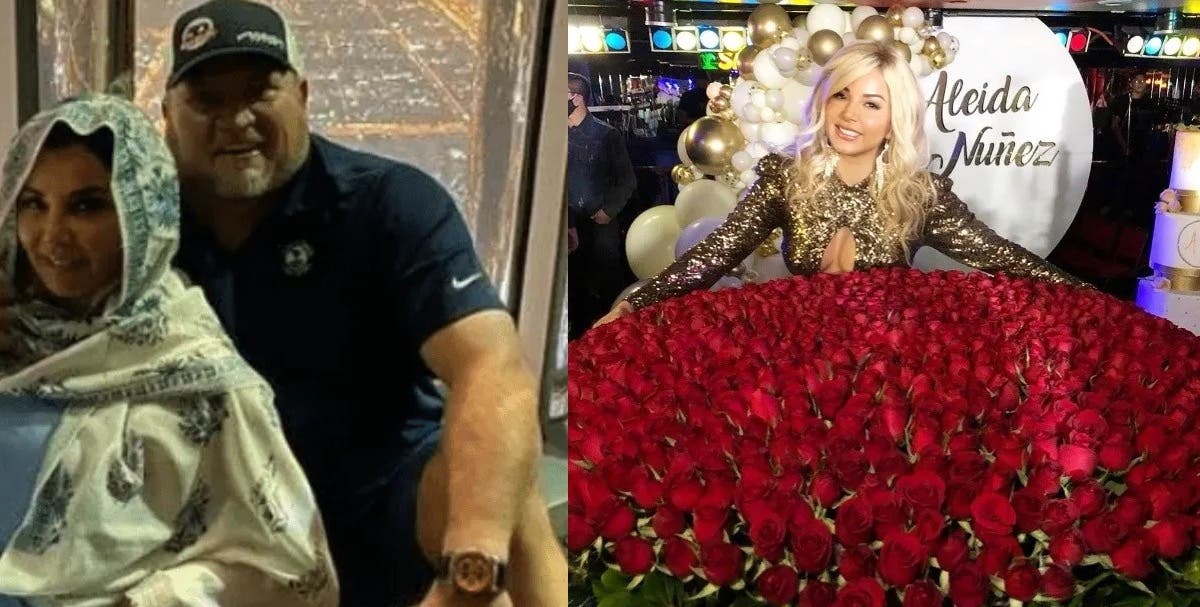 Aleida Núñez recibe arreglo con cientos de rosas rojas de su enamorado