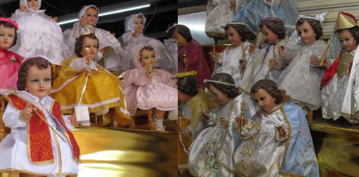 Poblanos reportan bajas ventas de “vestidas” de niños Dios a un día de La Candelaria