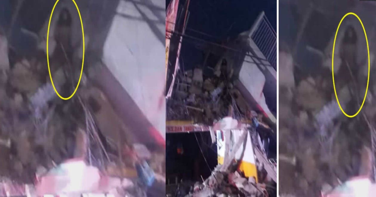 OJO: Filtran FOTO de un “fantasma” en edificio que se derrumbó en la Diagonal