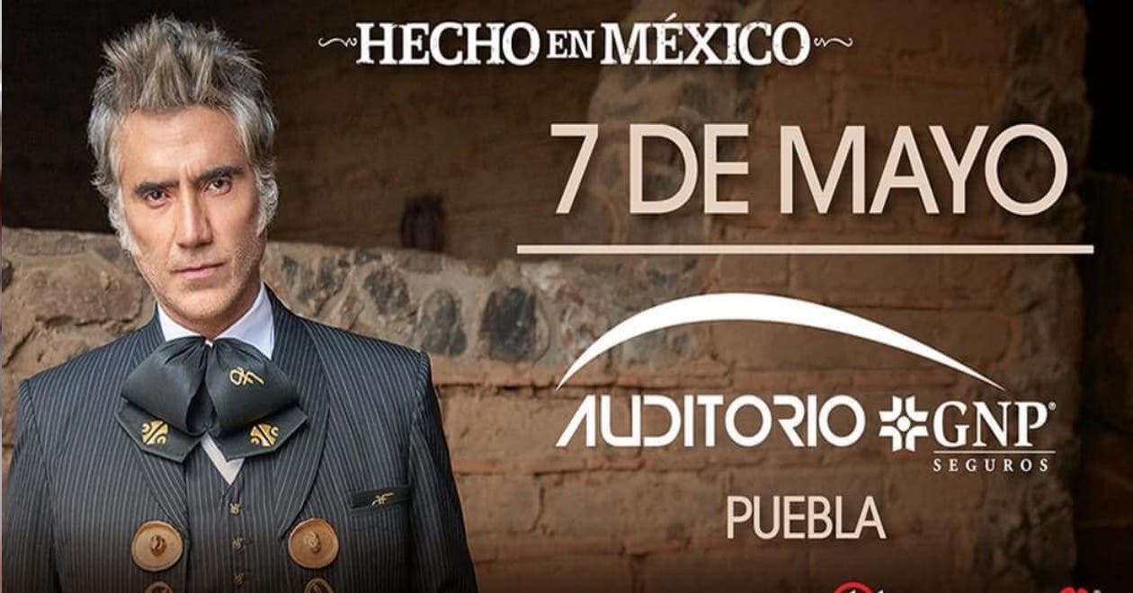 El Potrillo, Alejandro Fernández, regresa a Puebla, hasta dos mil 900 la entrada más cara en el Auditorio GNP￼