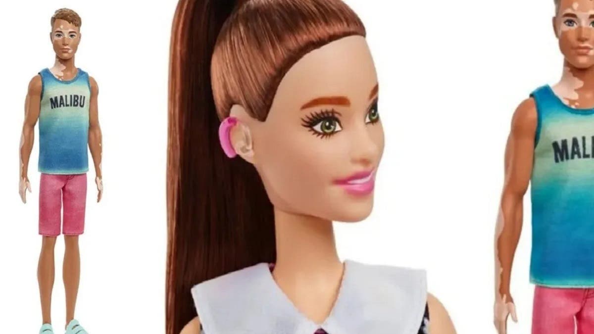 Entérate: Mattel lanza la nueva Barbie con prótesis auditiva y un Ken con vitíligo