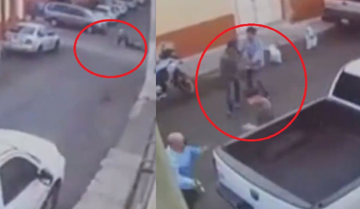 FUERTE VIDEO Captan momento en que un joven fue asesinado intentando evitar el robo de su mochila