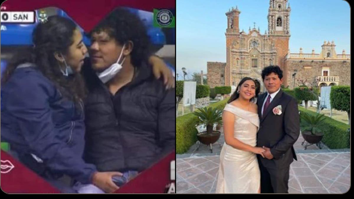 Entérate: Pareja que fue captada por la kisscam en Puebla vs Santos se casa