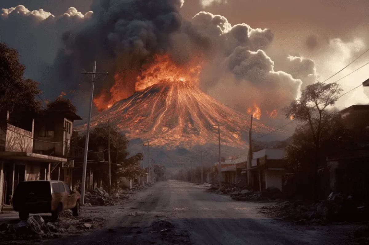 Entérate: Así sería la devastadora erupción del Popocatépetl según una Inteligencia artificial