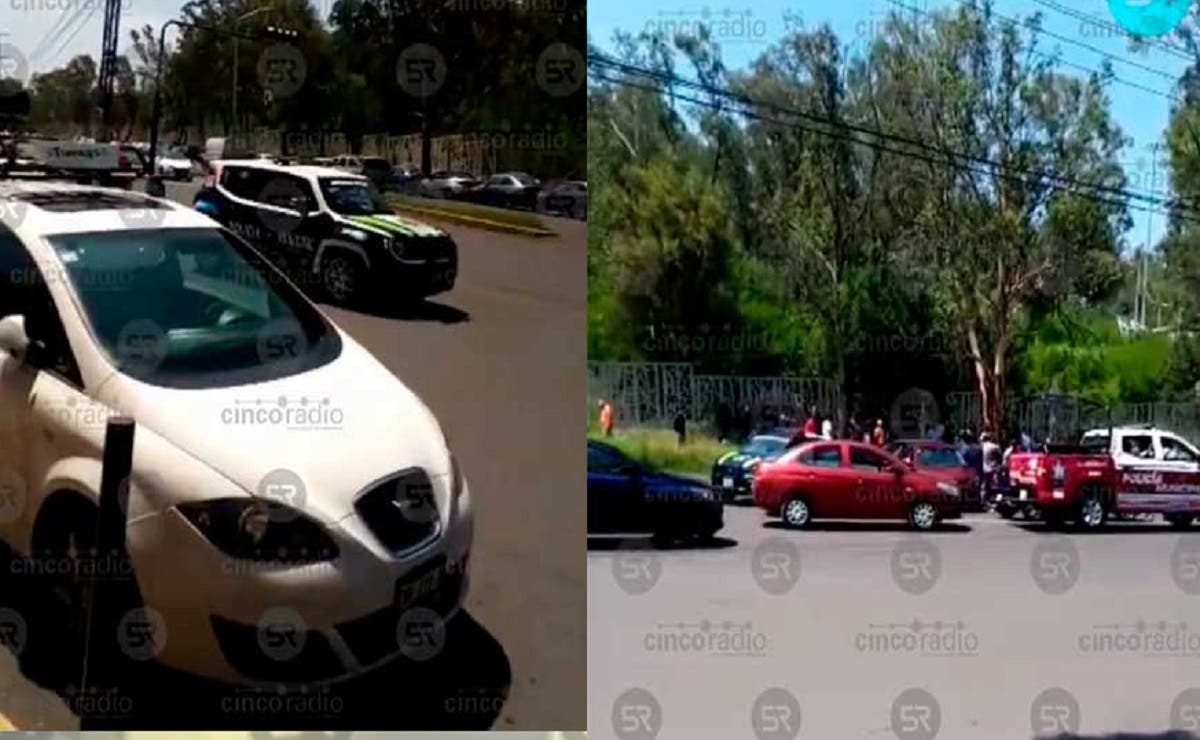 Taxistas y choferes de Uber arman bronca en boulevard Xonacatepec
