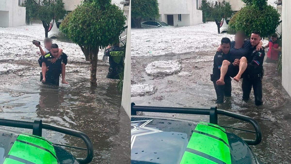 Heroica Respuesta: Policías Rescatan a Niña Atrapada por Inundaciones en colonia Francisco I. Madero, Puebla