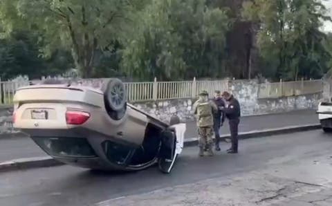 ¡Tremendo accidente de motociclista! Impactantes imágenes del accidente en la autopista México-Puebla