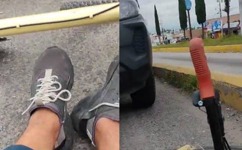 Activista ciclista atropellado por dos autos en Puebla, ¡ninguno se responsabilizó!