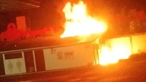 ¡Inauguración frustrada! Gasolinera se incendia antes de abrir en Atlixco