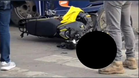 Motociclista choca contra ruta Loma Bella en El Carmen y resulta herido