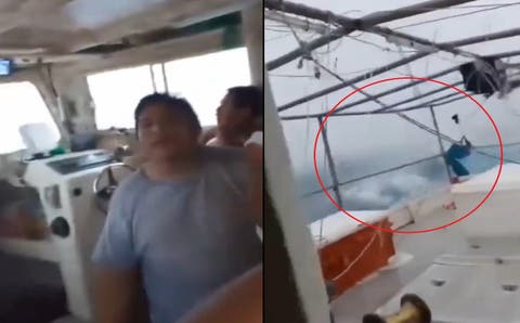 ¡Aterrador! Pescadores de Celestún desafían al Huracán Milton categoría 5