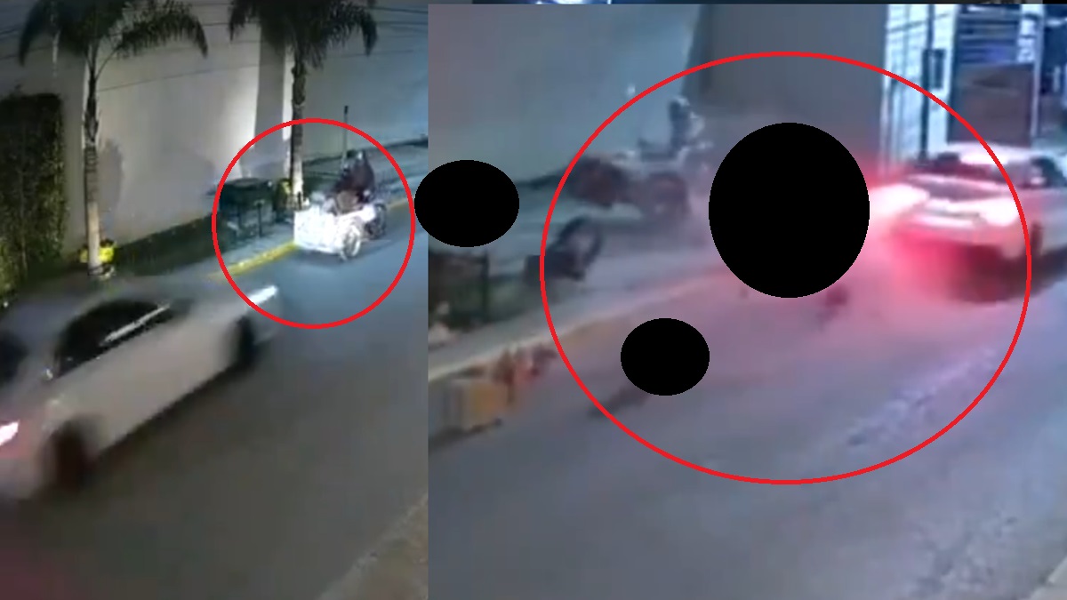 ¡Tragedia en Cuautlancingo! Audi embiste a triciclo, deja dos heridos y huye; un niño salió volando FUERTE VIDEO