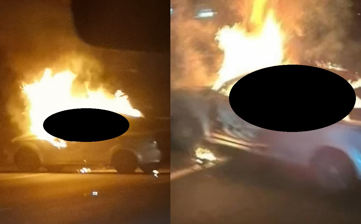 Lunes ATERRADOR: Hallan tres cuerpos calcinados dentro de auto incendiado en la autopista México-Puebla FUERTE FOTO