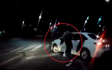 FUERTE VIDEO: Conductor de Uber esquiva balas en violento asalto cerca de Paseo Destino