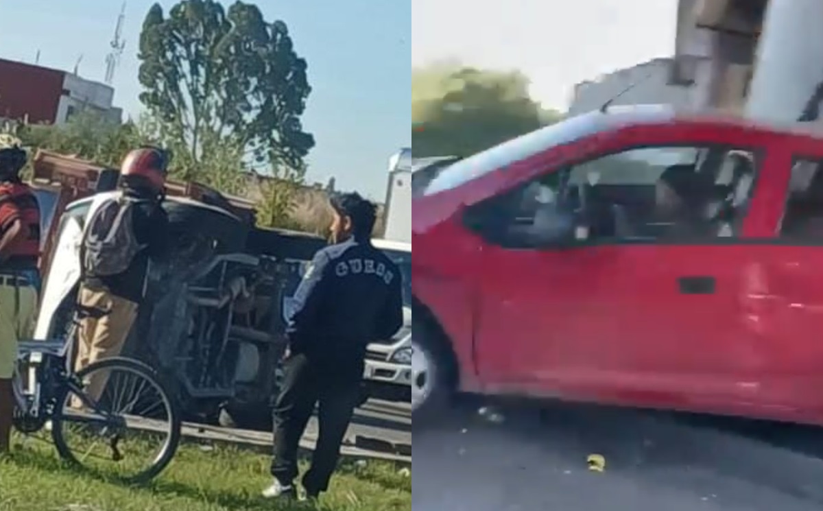 FUERTE Accidente doble causa CAOS esta mañana de sábado en Puebla: hay al menos un meurto