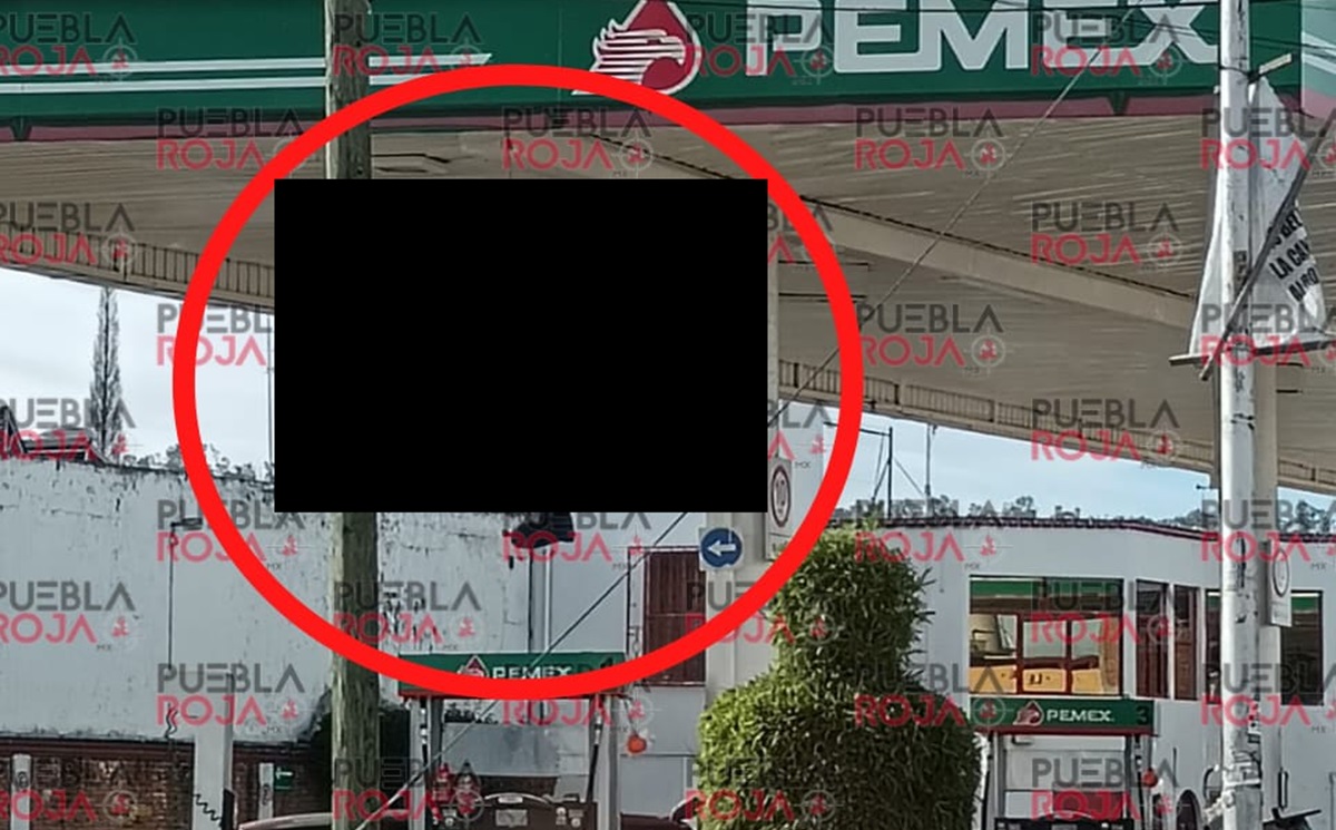 ¡Escándalo en gasolinera! La decoración de Halloween que hizo entrar en pánico a los poblanos