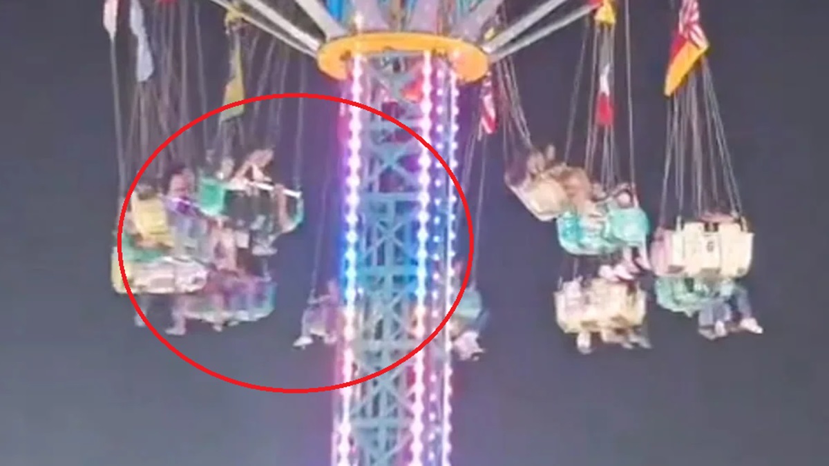 ¡Terror en la Feria! Falla en juego mecánico deja nueve heridos en Apatzingán (VIDEO)