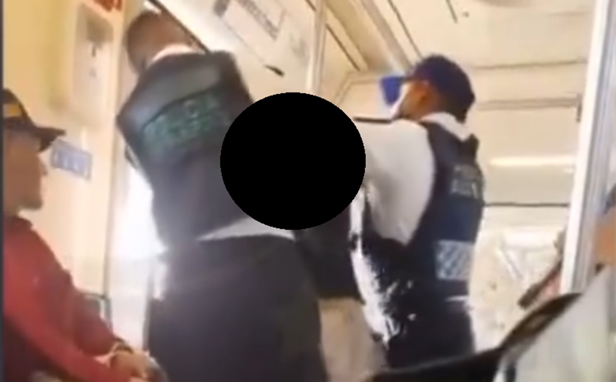 ¡Vergonzoso! Hombre en estado inconveniente se burla de la seguridad del Metro
