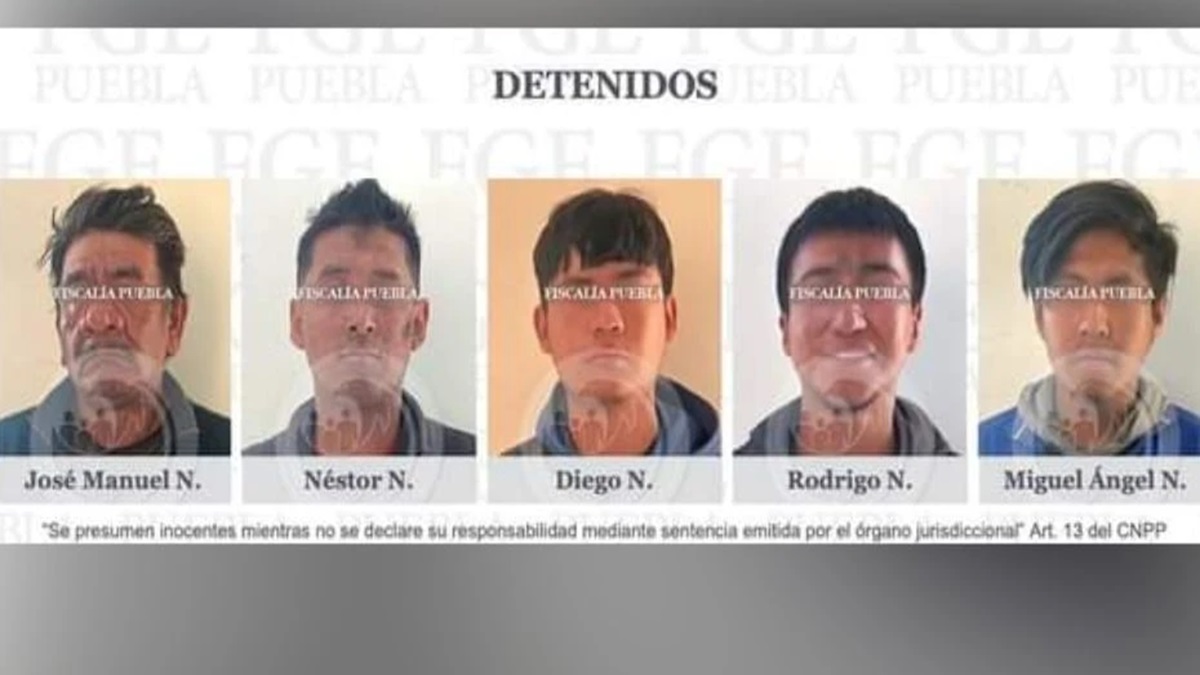 Detienen a cinco por robo de vehículos en cateo en Acatzingo