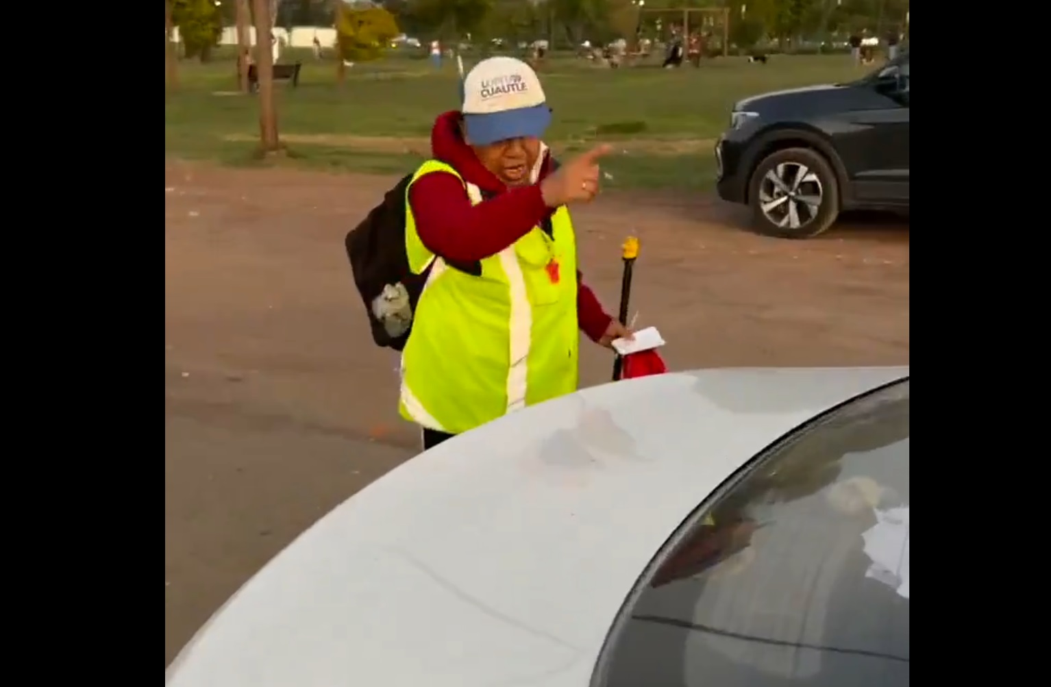 ¡Cuidado en la Pirámide de San Andrés Cholula! “Viene viene” amenaza a conductores y roba autopartes