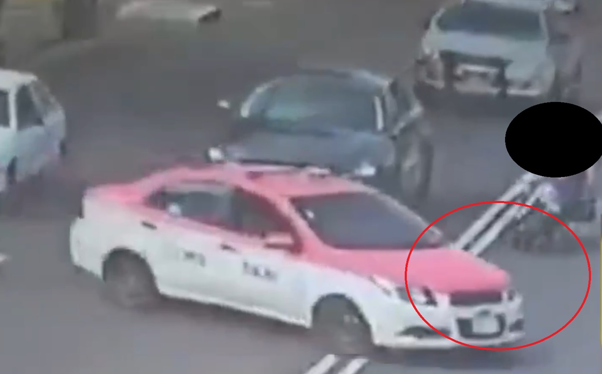 ¡Impactante accidente! Biker pierde la vida tras chocar contra taxi que dió vuelta prohibida