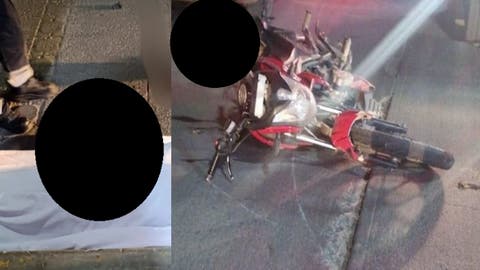 Tragedia en Ajalpan: motociclista pierde la vida tras derrapar a alta velocidad