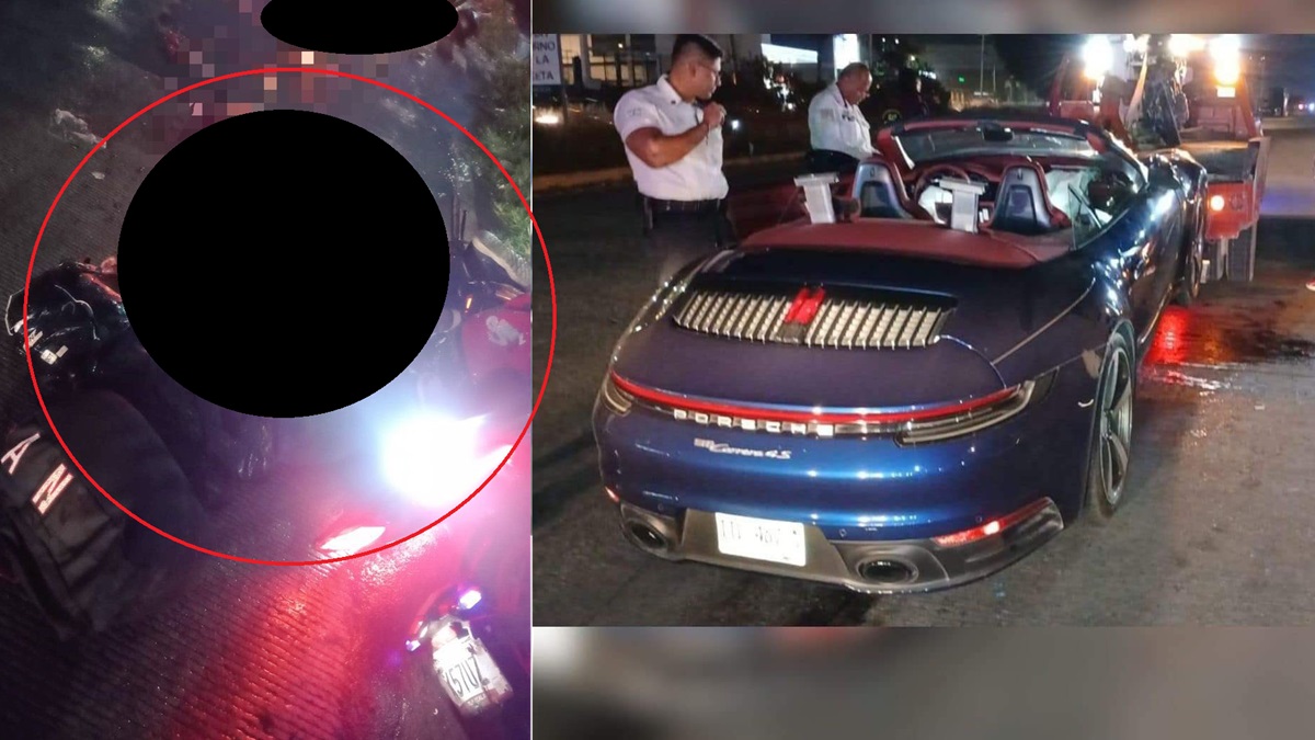 Motociclista menor de edad al borde de la muerte tras ser atropellado por un Porsche en la Atlixcáyotl; FGE busca al cardiólogo involucrado