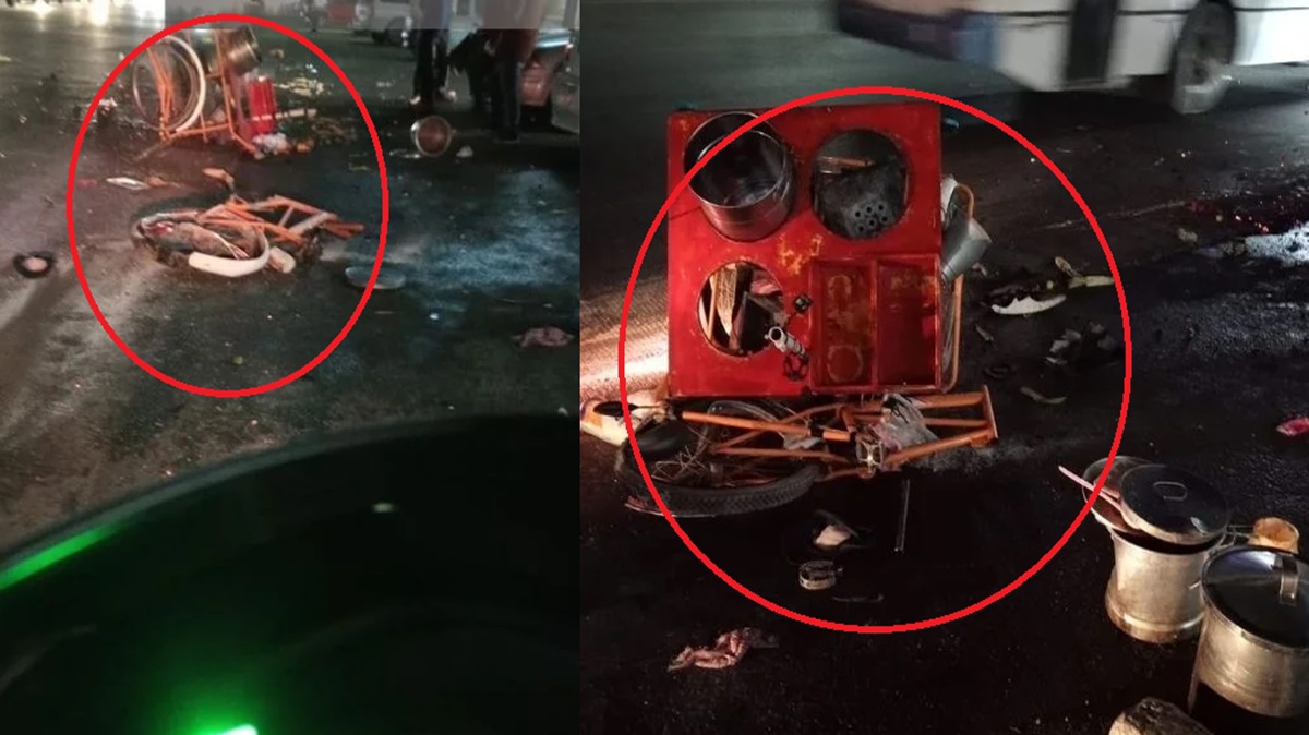 ¡Tragedia en Amozoc! Atropellan a tamalera frente a Bodega Aurrera; su carrito quedó destrozado
