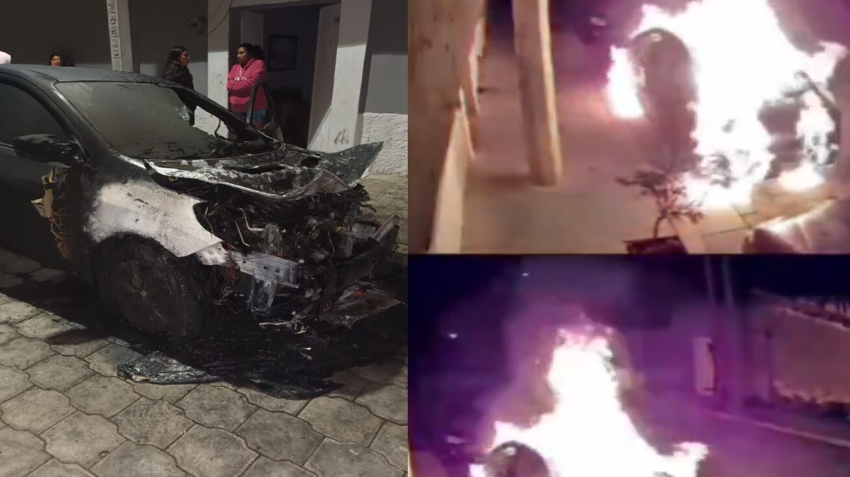 Pleito vecinal en Atlixco: Incendian auto y dejan amenaza en papel, ¿quién está detrás?