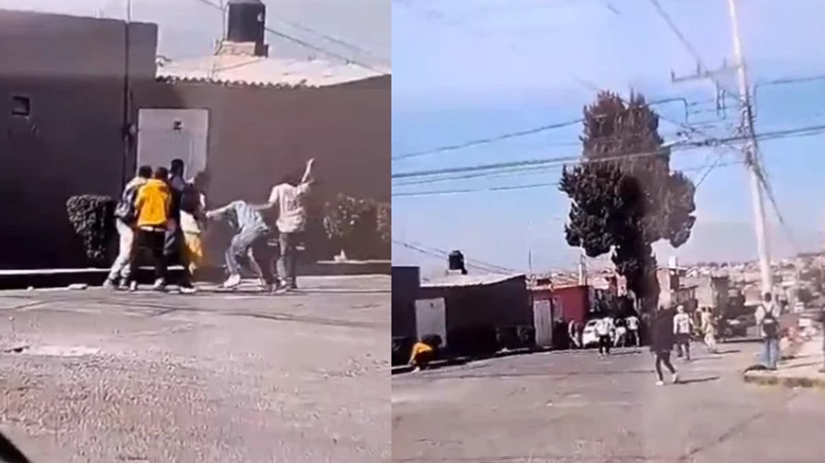 ¡Con palos y piedras! Desatan batalla campal en calles de La Libertad (VIDEO)