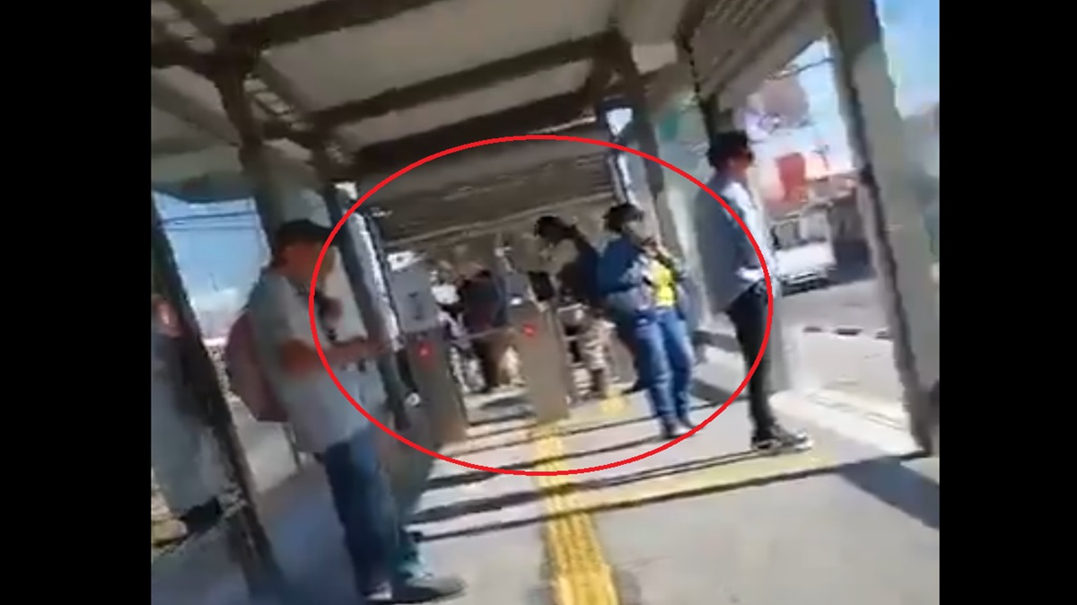 VIDEO Exhiben a empleado RUTA por patear a una mujer y agredir a la testigo en Guadalupe Hidalgo