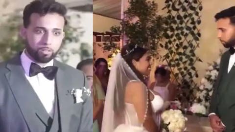 ¡Novia sorprende con vestido transparente! El look audaz dejó a los invitados boquiabiertos y al novio completamente impactado.