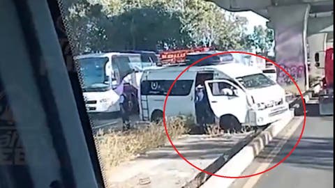 ¡Caos en la México-Puebla!  Fuerte percance vial a la altura de Volkswagen
