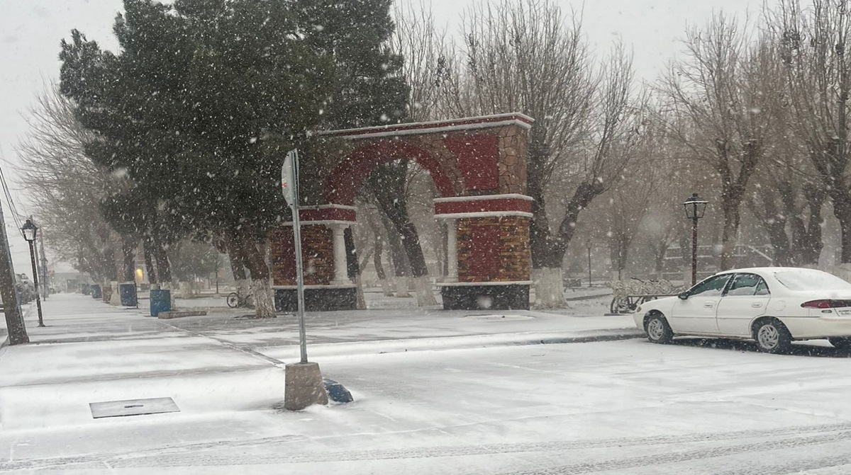 VIDEO Chihuahua se tiñe de blanco: La Segunda Tormenta Invernal paraliza la región