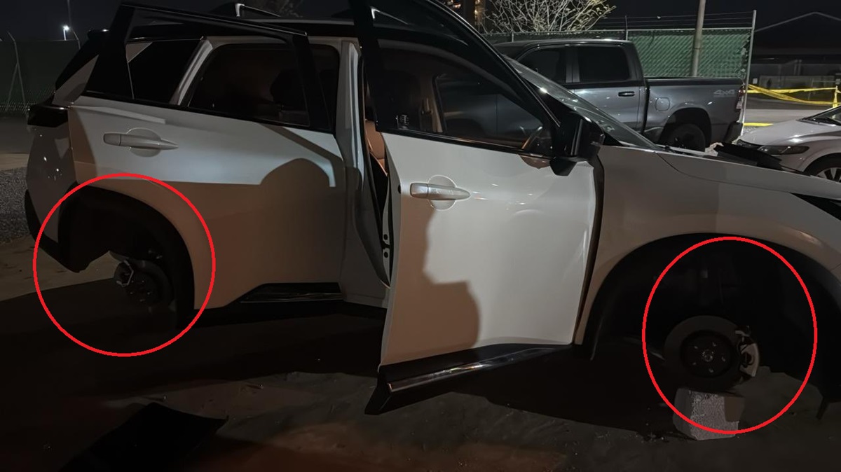 Sorprendente Robo en Lomas de Angelópolis: Dejan Camioneta sin 3 Llantas