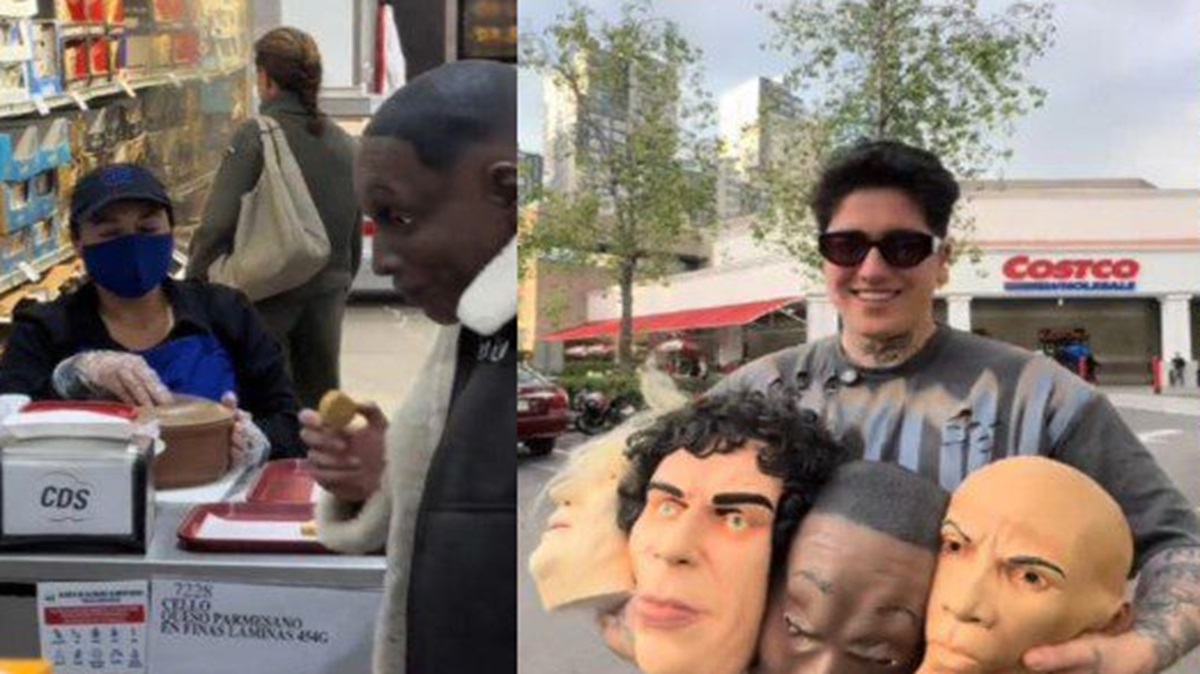 ¡Ingenio! Influencer Obtiene Muestras Gratis Usando Máscaras Hiperrealistas (VIDEO)