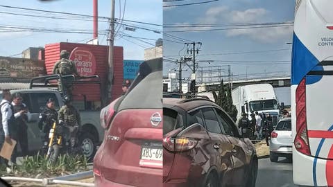 Tráiler termina sobre camellón tras intento de robo en San Felipe Hueyotlipan