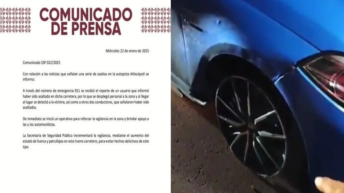 Confirma SSP asalto masivo en la Vía Atlixcáyotl