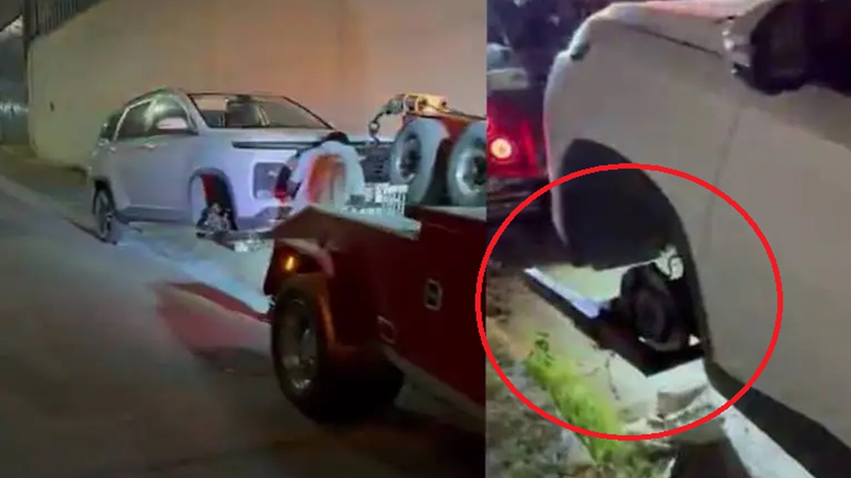 VIDEO ¡Imparable la delincuencia! Roban 3 llantas a camioneta en Calzada Zavaleta, Puebla