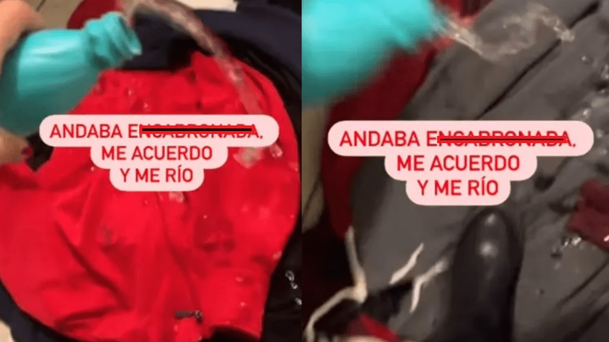 Mujer destruye ropa de su pareja con cloro y tijeras; la critican por su ‘venganza’ viral