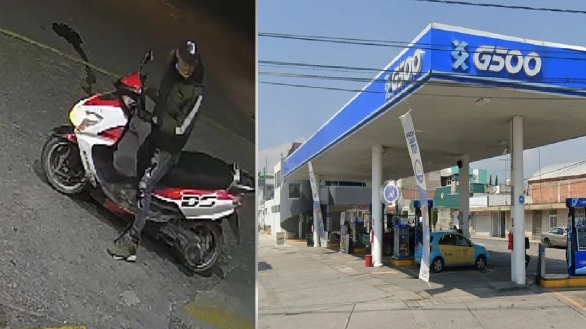 Asalto en gasolinera G500: Enfrentamiento en la México-Puebla deja un policía herido. Los delincuentes escaparon en motoneta.